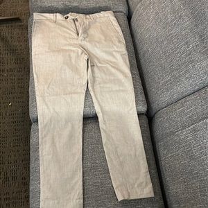 Beige Banana Republic slim fit dress pants